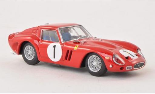 Coche miniatura Ferrari 250 1/43 Brumm GTO No.1 1000km Paris 1962 châssis 3987GT P.Rodriguez/R.Rodriguez Ferrari 250 1/43 Brumm GTO No.1 1000km Paris 1962 châssis 3987GT P.Rodriguez/R.Rodriguez coche miniatura