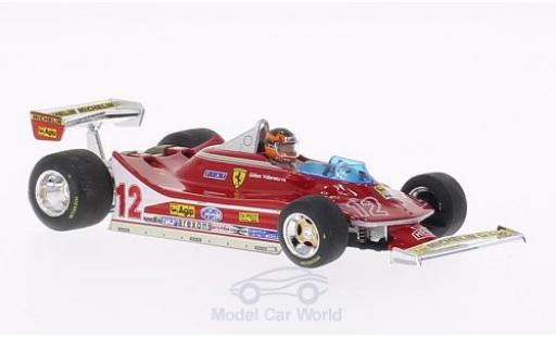 Coche miniatura Ferrari 312 T4 1/43 Brumm T4 No.12 GP Frankreich 1979 mit Fahrerfigur G.Villeneuve Ferrari 312 T4 1/43 Brumm T4 No.12 GP Frankreich 1979 mit Fahrerfigur G.Villeneuve coche miniatura