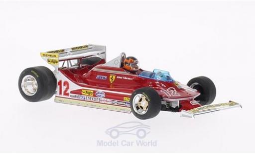 Coche miniatura Ferrari 312 T4 1/43 Brumm T4 No.12 GP Monaco 1979 mit Fahrerfigur G.Villeneuve Ferrari 312 T4 1/43 Brumm T4 No.12 GP Monaco 1979 mit Fahrerfigur G.Villeneuve coche miniatura