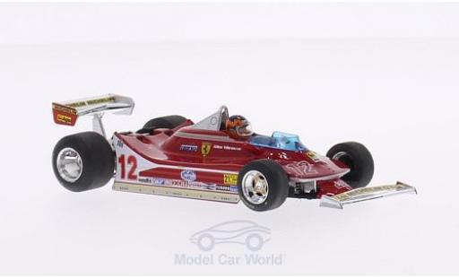 Coche miniatura Ferrari 312 T4 1/43 Brumm T4 No.12 Scuderia Formel 1 GP USA West 1979 mit Fahrerfigur G.Villeneuve Ferrari 312 T4 1/43 Brumm T4 No.12 Scuderia Formel 1 GP USA West 1979 mit Fahrerfigur G.Villeneuve coche miniatura