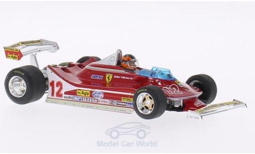 Coche miniatura Ferrari 312 T4 1/43 Brumm T4 No.12 Scuderia GP Niederlande 1979 mit Figur G.Villeneuve Ferrari 312 T4 1/43 Brumm T4 No.12 Scuderia GP Niederlande 1979 mit Figur G.Villeneuve coche miniatura