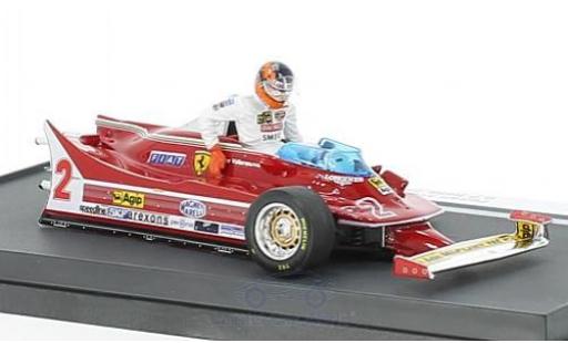 Coche miniatura Ferrari 312 P 1/43 Brumm T5 No.2 Formel 1 GP Italien 1980 mit Fahrerfigur G.Villeneuve Ferrari 312 P 1/43 Brumm T5 No.2 Formel 1 GP Italien 1980 mit Fahrerfigur G.Villeneuve coche miniatura