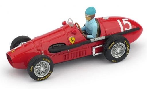Ferrari 500 1/43 Brumm F2 No.15 Scuderia GP Großbritannien 1952 avec figurine de conducteur A.Ascari coche miniatura