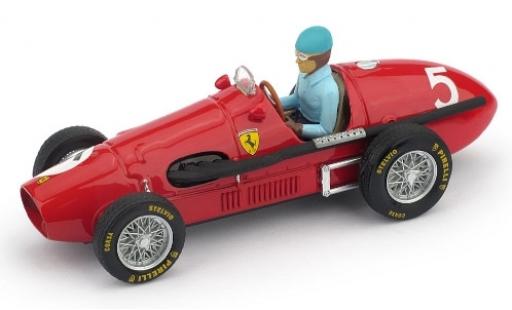 Ferrari 500 1/43 Brumm F2 No.5 Scuderia GP Großbritannien 1953 avec figurine de conducteur A.Ascari coche miniatura
