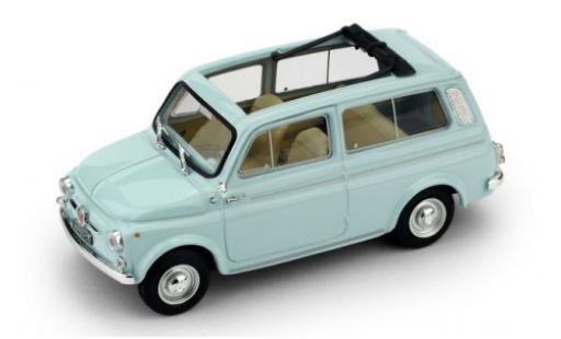 Fiat 500 1/43 Brumm Giardiniera azul 1960 coche miniatura