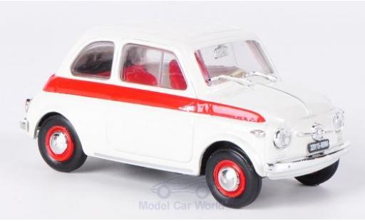 Coche miniatura Fiat 500 1/43 Brumm Sport blanco/rojo 1958 ohne Vitrine Fiat 500 1/43 Brumm Sport blanco/rojo 1958 ohne Vitrine coche miniatura
