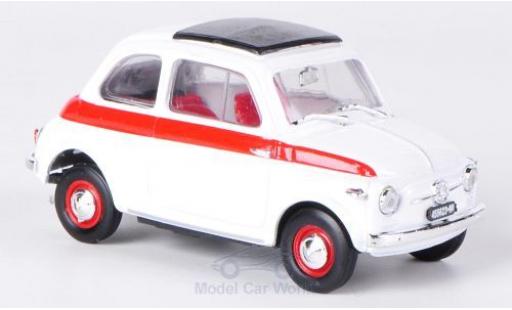 Coche miniatura Fiat 500 1/43 Brumm Sport blanco/rojo 1959 Schiebedach geschlossen ohne Vitrine Fiat 500 1/43 Brumm Sport blanco/rojo 1959 Schiebedach geschlossen ohne Vitrine coche miniatura