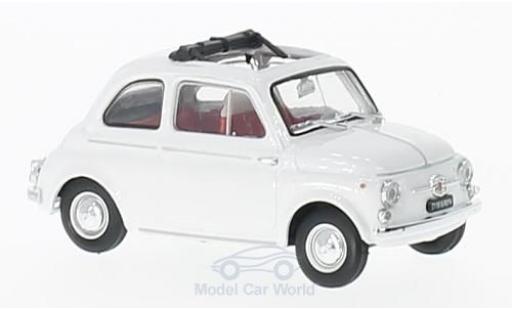 Fiat 500 1/43 Brumm D blanco 1960 coche miniatura