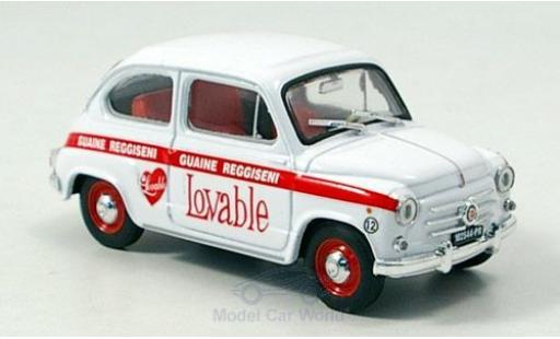 Coche miniatura Fiat 600 1/43 Brumm 1960 Intimo Lovable Fiat 600 1/43 Brumm 1960 Intimo Lovable coche miniatura