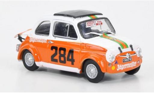 Fiat 695 1/43 Brumm SS Abarth No.284 Scuderia Merano Corse Jägermeister Maddalena 1973 R.Menapace coche miniatura