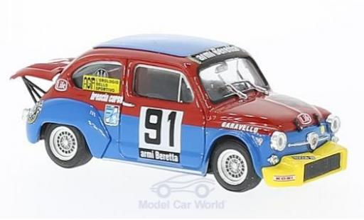 Coche miniatura Fiat Abarth 1000 1/43 Brumm No.91 Scuderia Brescia Corse Coppa Carri Monza 1973 R.Amighini Fiat Abarth 1000 1/43 Brumm No.91 Scuderia Brescia Corse Coppa Carri Monza 1973 R.Amighini coche miniatura