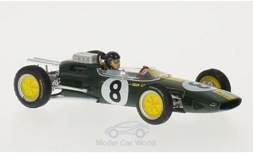 Coche miniatura Lotus 25 1/43 Brumm No.8 Formel 1 GP Italien 1963 mit Fahrerfigur J.Clark Lotus 25 1/43 Brumm No.8 Formel 1 GP Italien 1963 mit Fahrerfigur J.Clark coche miniatura