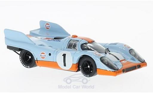 Coche miniatura Porsche 917 1971 1/43 Brumm K No.1 Scuderia JWA-Gulf Gulf 1000km Monza 1971 J.Siffert/D.Bell Porsche 917 1971 1/43 Brumm K No.1 Scuderia JWA-Gulf Gulf 1000km Monza 1971 J.Siffert/D.Bell coche miniatura