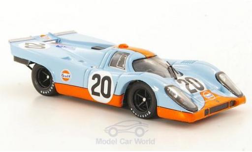 Coche miniatura Porsche 917 1970 1/43 Brumm K No.20 JWA-Gulf Racing Team 24h Le Mans 1970 J.Siffert/B.Redman ohne Vitrine Porsche 917 1970 1/43 Brumm K No.20 JWA-Gulf Racing Team 24h Le Mans 1970 J.Siffert/B.Redman ohne Vitrine coche miniatura