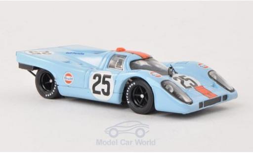 Porsche 917 1970 1/43 Brumm K No.25 JWA Gulf 1000km Spa 1970 Rodriguez coche miniatura