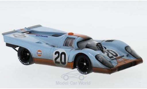 Coche miniatura Porsche 917 1970 1/43 Brumm K RHD No.20 JWA-Gulf Racing Team Gulf 24h Le Mans 1970 mit Rennspuren J.Siffert/B.Redman Porsche 917 1970 1/43 Brumm K RHD No.20 JWA-Gulf Racing Team Gulf 24h Le Mans 1970 mit Rennspuren J.Siffert/B.Redman coche miniatura