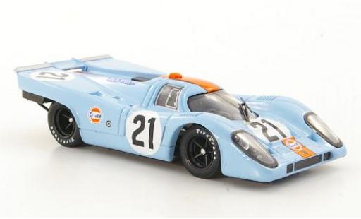 Coche miniatura Porsche 917 1970 1/43 Brumm K RHD No.21 JWA-Gulf Racing Team Gulf 24h Le Mans 1970 P.Rodriguez/L.Kinnunen Porsche 917 1970 1/43 Brumm K RHD No.21 JWA-Gulf Racing Team Gulf 24h Le Mans 1970 P.Rodriguez/L.Kinnunen coche miniatura