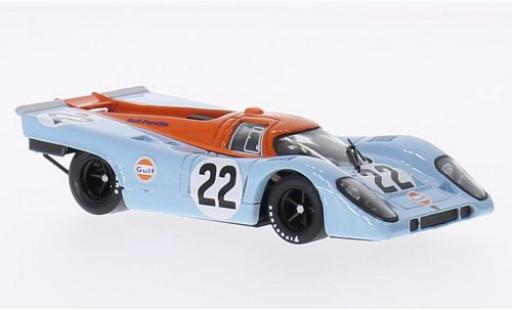 Coche miniatura Porsche 917 1/43 Brumm K RHD No.22 Scuderia JWA-Gulf Gulf Le Mans 24h Le Mans 1970 M.Hailwood/D.Hobbs Porsche 917 1/43 Brumm K RHD No.22 Scuderia JWA-Gulf Gulf Le Mans 24h Le Mans 1970 M.Hailwood/D.Hobbs coche miniatura