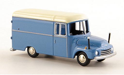 Coche miniatura Opel Blitz 1/87 Bub 1.75t Kasten azul/blanco Opel Blitz 1/87 Bub 1.75t Kasten azul/blanco coche miniatura