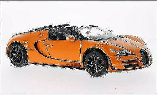 Bugatti Veyron Vitesse 1/18 Rastar 16.4 Grand Sport naranja coche miniatura