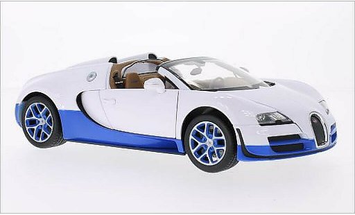 Bugatti Veyron Vitesse 1/18 Rastar 16.4 Grand Sport blanco/azul coche miniatura