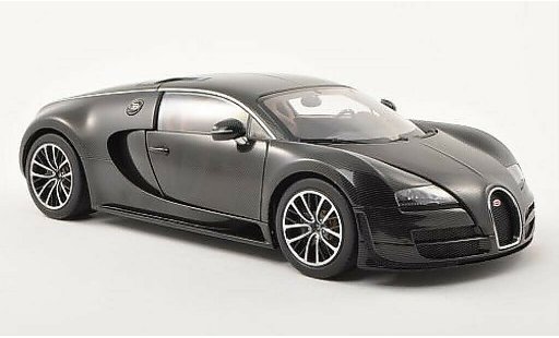 Bugatti Veyron Super Sport 1/18 Autoart 16.4 carbon-negro 2010 coche miniatura