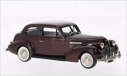 Buick Century Sedan 1/43 Brooklin 2-door Touring M-68 metalico rojo 1939 coche miniatura