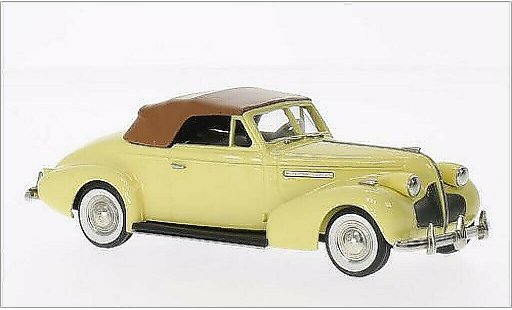 Buick Century Convertible 1/43 Brooklin Coupe M66-C amarillo/marron 1939 coche miniatura