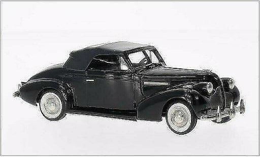 Buick Century Convertible 1/43 Brooklin Coupe M66-C negro 1939 coche miniatura