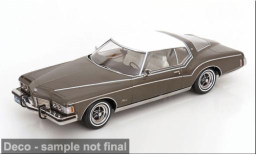 Buick Riviera 1/18 KK Scale grau/weiss 1973 1:18 coche miniatura
