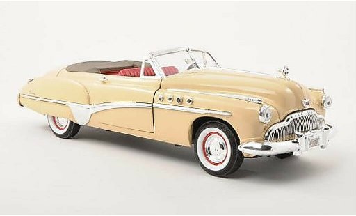 Buick Roadmaster Convertible 1/18 Motormax beige 1949 coche miniatura