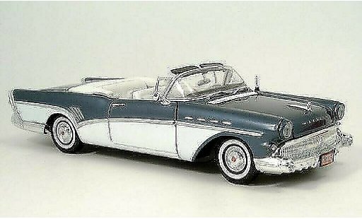Buick Roadmaster Convertible 1/18 Motormax azul/blanco 1957 coche miniatura