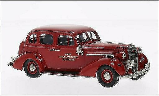 Buick Special Sedan 1/43 Brooklin Baltimore Fire Chief rojo 1936 coche miniatura