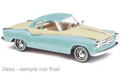 Coche miniatura Borgward Isabella 1/87 Busch Coupe azul clair/beige clair Borgward Isabella 1/87 Busch Coupe azul clair/beige clair coche miniatura