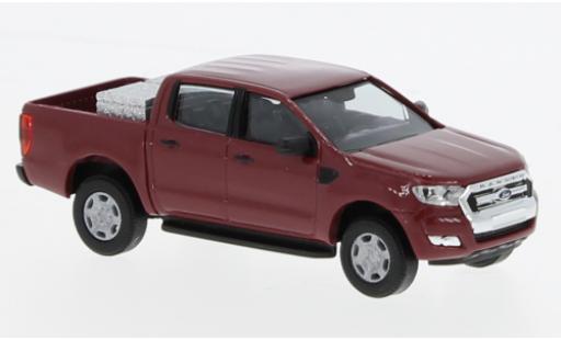 Coche miniatura Ford Ranger 1/87 Busch rouge foncé 2016 Ford Ranger 1/87 Busch rouge foncé 2016 coche miniatura