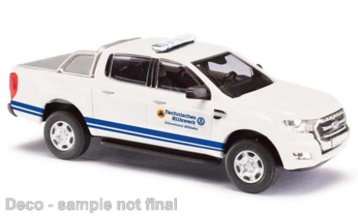 Ford Ranger 1/87 Busch THW Mühlheim coche miniatura
