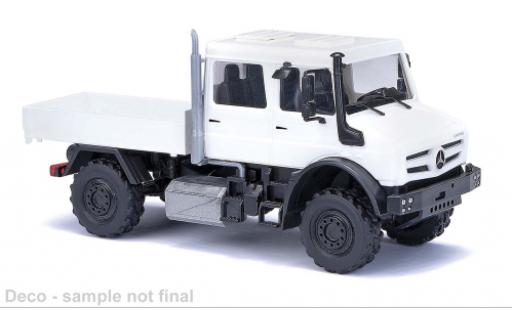 Coche miniatura Mercedes Unimog 1/87 Busch U 5023 cabine double blanche 2013 Mercedes Unimog 1/87 Busch U 5023 cabine double blanche 2013 coche miniatura