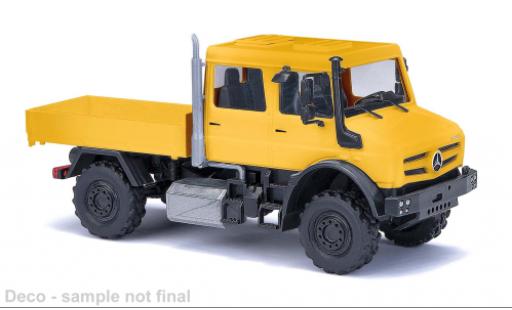 Coche miniatura Mercedes Unimog 1/87 Busch U 5023 cabine double amarillo 2013 Mercedes Unimog 1/87 Busch U 5023 cabine double amarillo 2013 coche miniatura