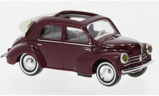 Coche miniatura Renault 4CV 1/87 Busch cabriolet rouge foncé 1954 Renault 4CV 1/87 Busch cabriolet rouge foncé 1954 coche miniatura