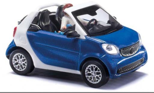 Coche miniatura Smart ForTwo 1/87 Busch Fortwo cabriolet azul foncé 2015 Smart ForTwo 1/87 Busch Fortwo cabriolet azul foncé 2015 coche miniatura