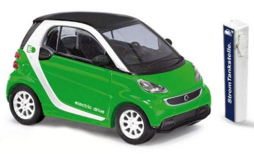 Coche miniatura Smart ForTwo 1/87 Busch Fortwo Electric Drive metallise verde 2012 Smart ForTwo 1/87 Busch Fortwo Electric Drive metallise verde 2012 coche miniatura