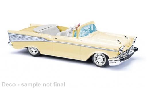 Coche miniatura Chevrolet Bel Air 1/87 Busch Cabriolet beige 1957 1:87 Chevrolet Bel Air 1/87 Busch Cabriolet beige 1957 1:87 coche miniatura