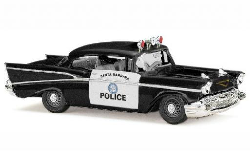 Coche miniatura Chevrolet Bel Air 1/87 Busch Santa Barbara Police 1957 Chevrolet Bel Air 1/87 Busch Santa Barbara Police 1957 coche miniatura
