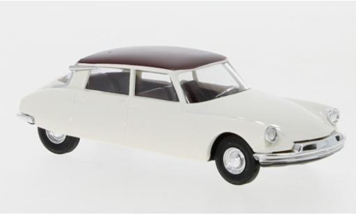 Coche miniatura Citroen DS 1/87 Busch 19 blanco/rojo Citroen DS 1/87 Busch 19 blanco/rojo coche miniatura