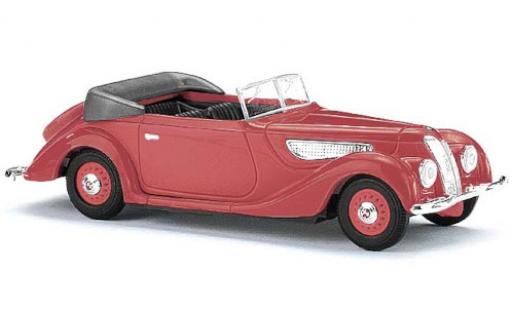 EMW 327 1/87 Busch Cabriolet rojo 1952 coche miniatura