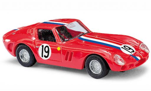 Coche miniatura Ferrari 250 1/87 Busch GTO rojo/Dekor No.19 Ferrari 250 1/87 Busch GTO rojo/Dekor No.19 coche miniatura