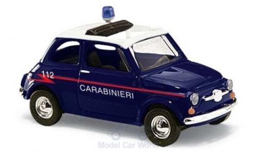 Fiat 500 1/87 Busch Carabineri 1965 coche miniatura