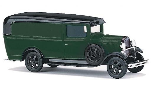 Ford Model A 1/87 Busch A verde/negro coche miniatura
