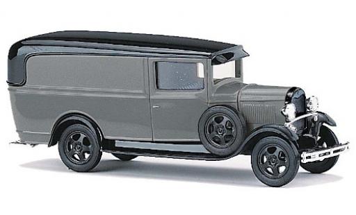Ford Model A 1/87 Busch A gris/negro coche miniatura