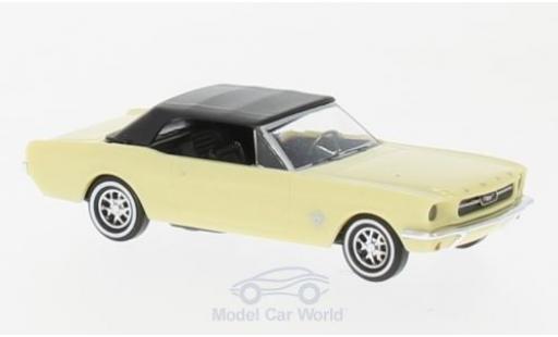 Coche miniatura Ford Mustang 1/87 Busch Cabrio amarillo 1964 mit Softtop Ford Mustang 1/87 Busch Cabrio amarillo 1964 mit Softtop coche miniatura